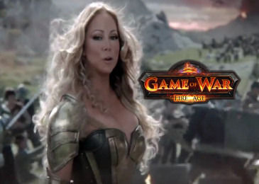 Mariah Carey In Game Of War video