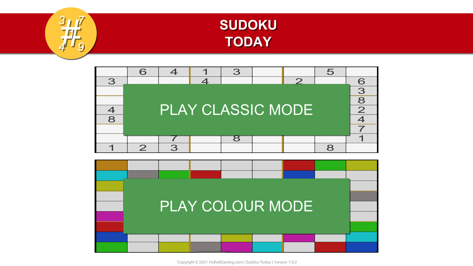 Projects: Sudoku Today